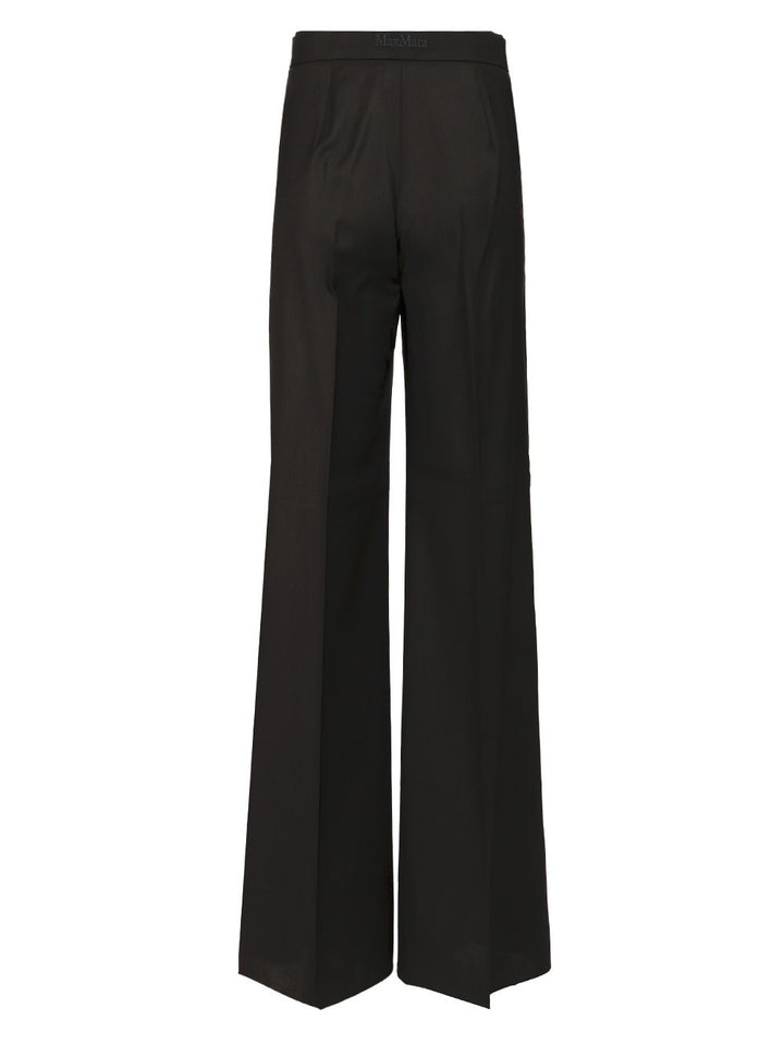 Max Mara Wide Leg Trousers - Nero | 622bf5efb502371be35889e03d81fabdf4b56fb0