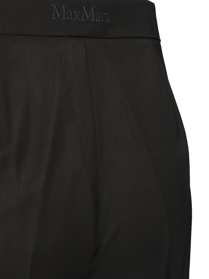 Max Mara Wide Leg Trousers - Nero | 819f61c30602b74144ac0afc6a15ea6c4c55afd9