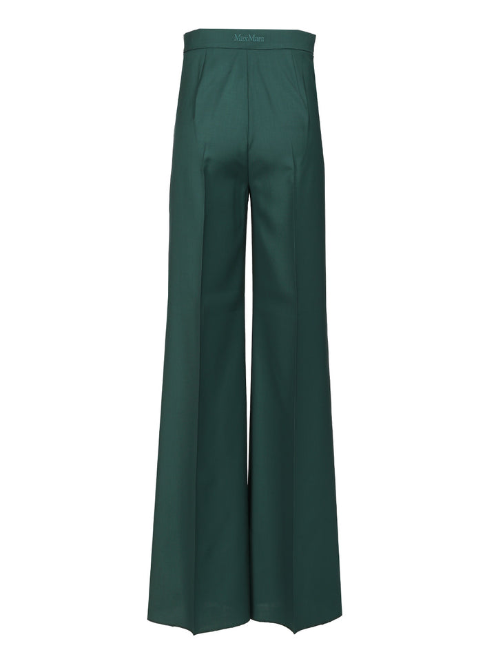 Max Mara Wide Leg Trousers - Verde | 042400428014ef38e057bfa705b6020162123995