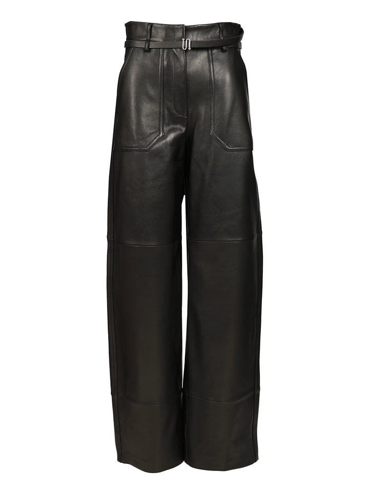Sportmax Nappa Trousers - Nero | e71a03d62f433ef740b3024a1ca6a22d4ccd3cb0