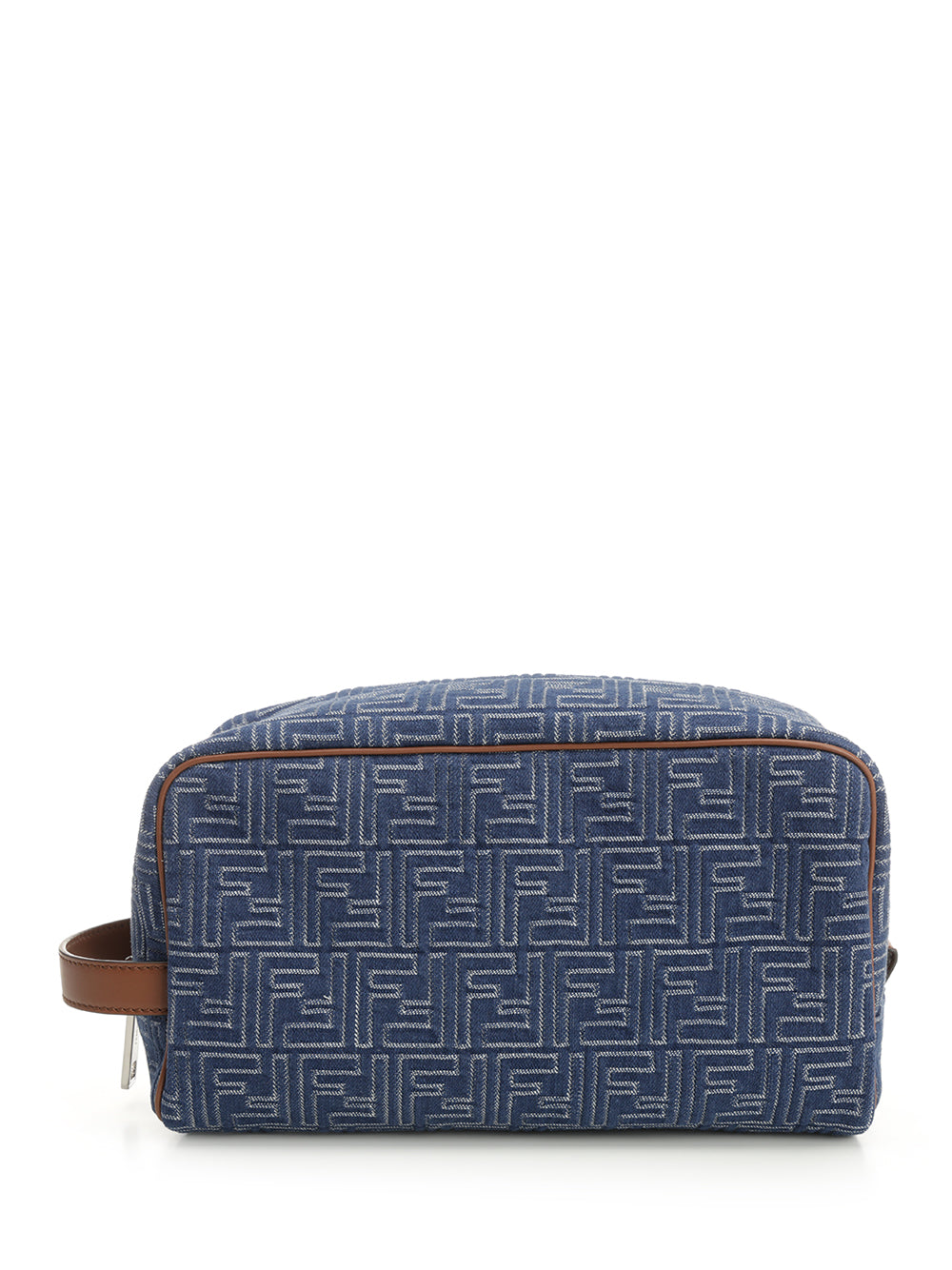 Fendi Ff Jacquard Beauty Case Small leather goods - Blu | 6b9302fa31b48555f1732e6375a462086aebbae8