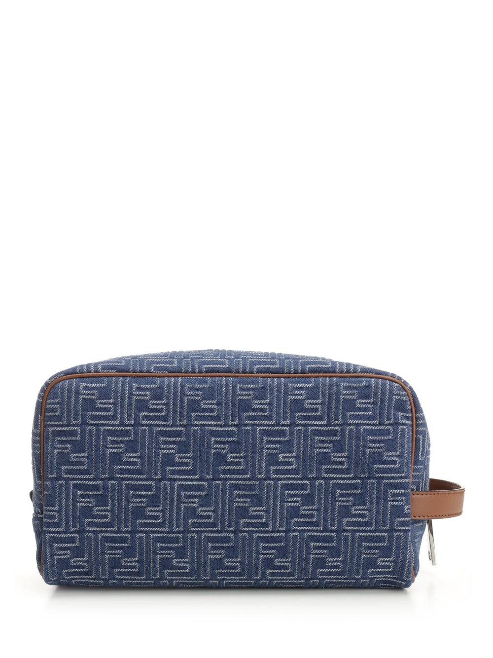Fendi Ff Jacquard Beauty Case Small leather goods - Blu | c16636b8cd90e9b49caa52601426f629bab11150