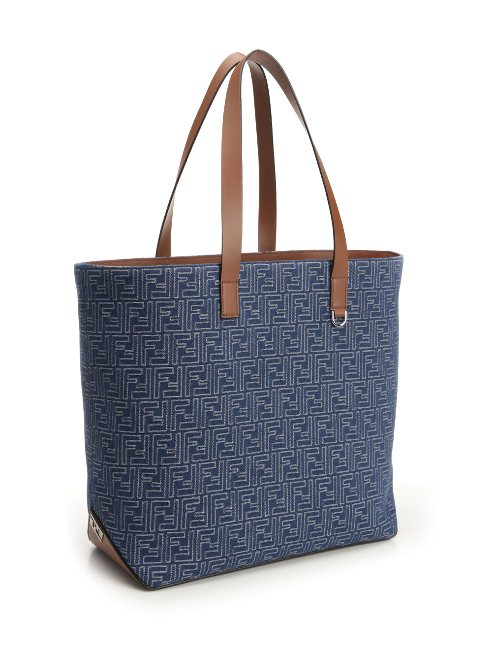 Fendi Medium Ff Shopping Bag Handbags - Blu | 082cf9a748e77c0573757e6d0e79b0d9670f5498