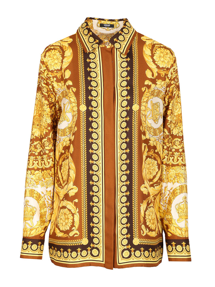 Versace Silk Twill Shirt Shirts - Multicolor | cb0676f46135c022fe4488965d608d5a51b66da1