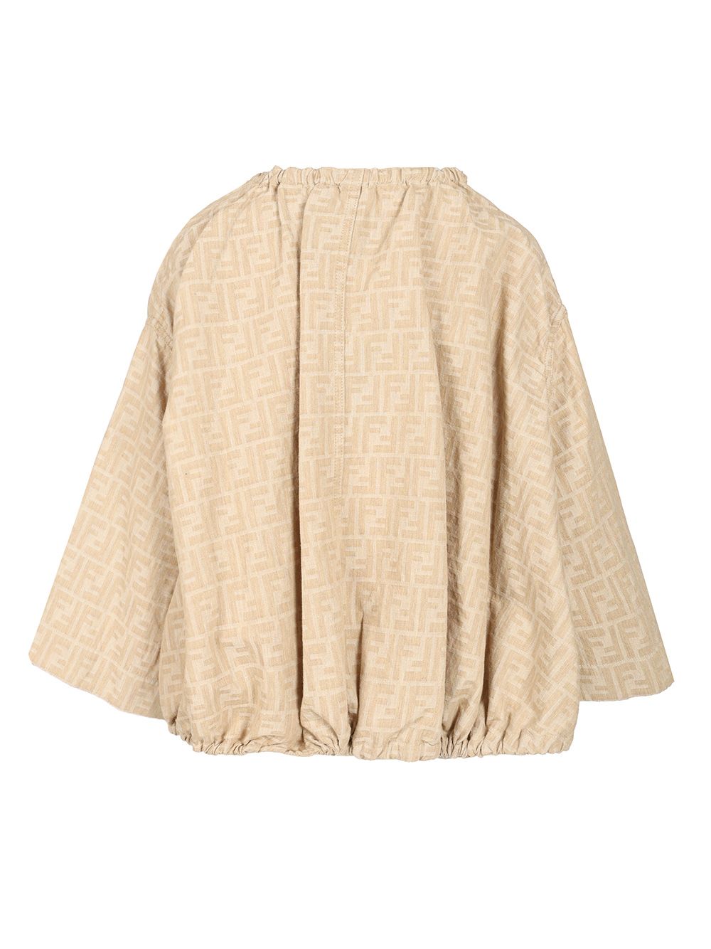 Fendi Ff Chambray Jacket Giacche - Beige | 02f44009ba0ccda98cb75db339fdf4cad1242fa1