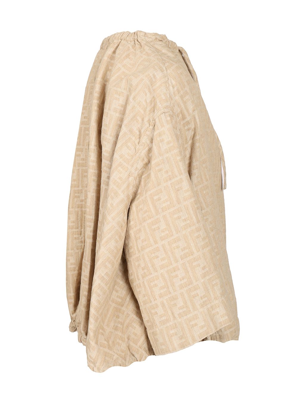 Fendi Ff Chambray Jacket Giacche - Beige | dfc275ffc30050ce4a5a3c432fc8714ded7a4141