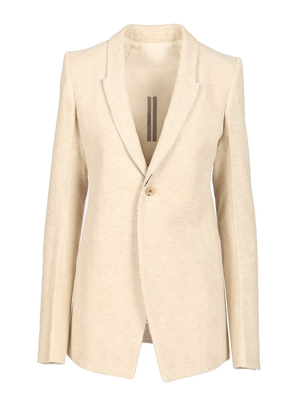 Rick Owens Velvet Blazer Giacche - Bianco | 6a517ffc00e0efe5758d6e3e29a92faf0212968f