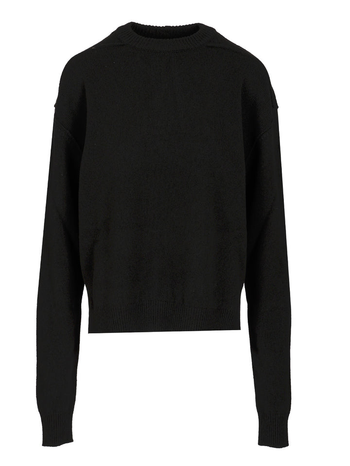 Rick Owens Cashmere And Wool Sweater Knitwear - Nero | 112ef2735bb2f9facee4d4b2da43443332531592