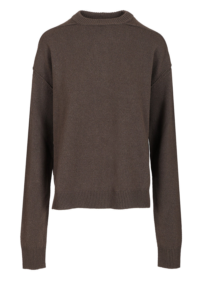 Rick Owens Cashmere And Wool Sweater Knitwear - Marrone | 76b2e97ea38b6017a4558cc305805f86ea36d0d6
