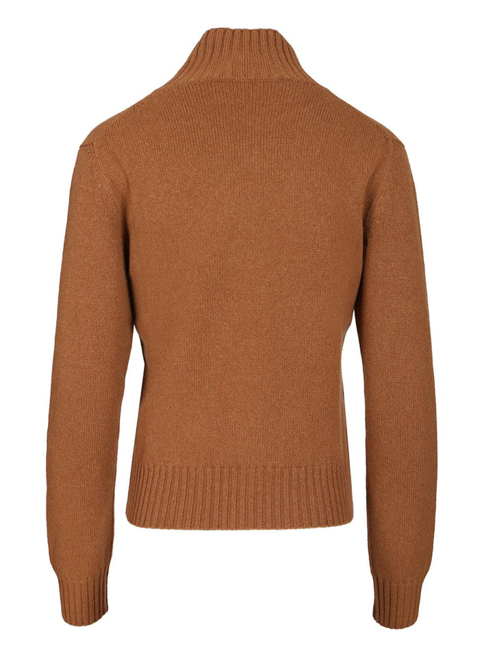 Ami Turtleneck Sweater Knitwear - Marrone | 7aabd47f7f295cfb3bc83f86849efa6bc03ff8bf