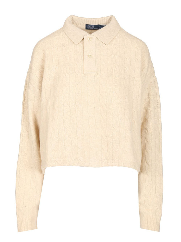 Polo Ralph Lauren Wool And Cashmere Polo shirt - Bianco | bc7bd1cc5a0fe4592c5292825d6118f5f4ff19b0