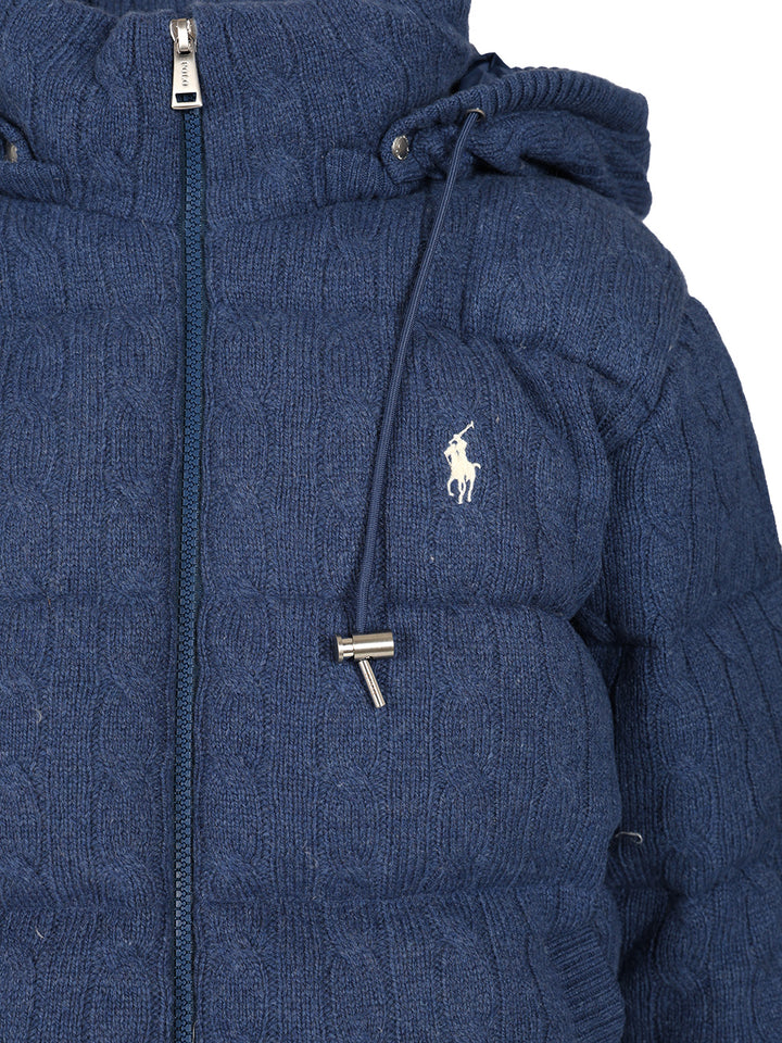Polo Ralph Lauren Cashmere And Wool Down Jacket Duvets and padded items - Blu | 621a50eddaa3302f92dd91077be053843e83d44f
