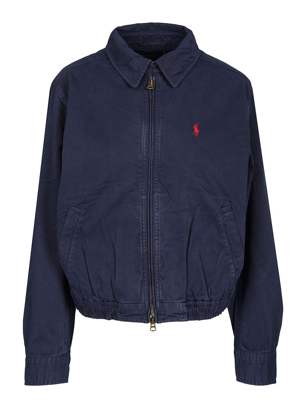 Polo Ralph Lauren Cotton Twill Bomber Jacket Giacche - Blu | 31dad28b98aea460532ab22c468eab2a52ec5633