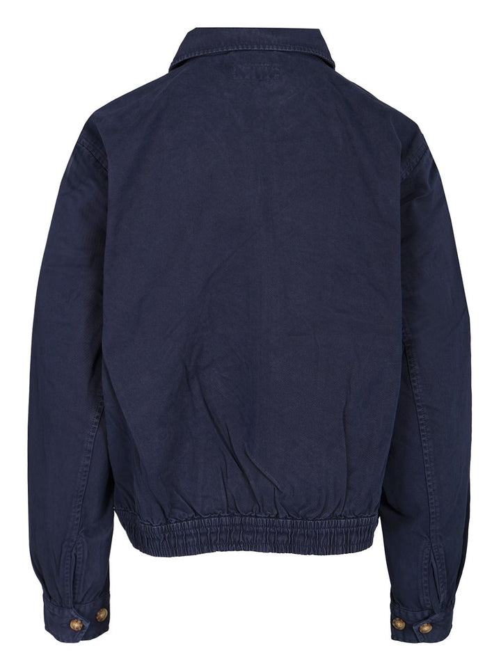 Polo Ralph Lauren Cotton Twill Bomber Jacket Giacche - Blu | d3864929d67a1fe5cf13f6aad69e4da109eb4e81