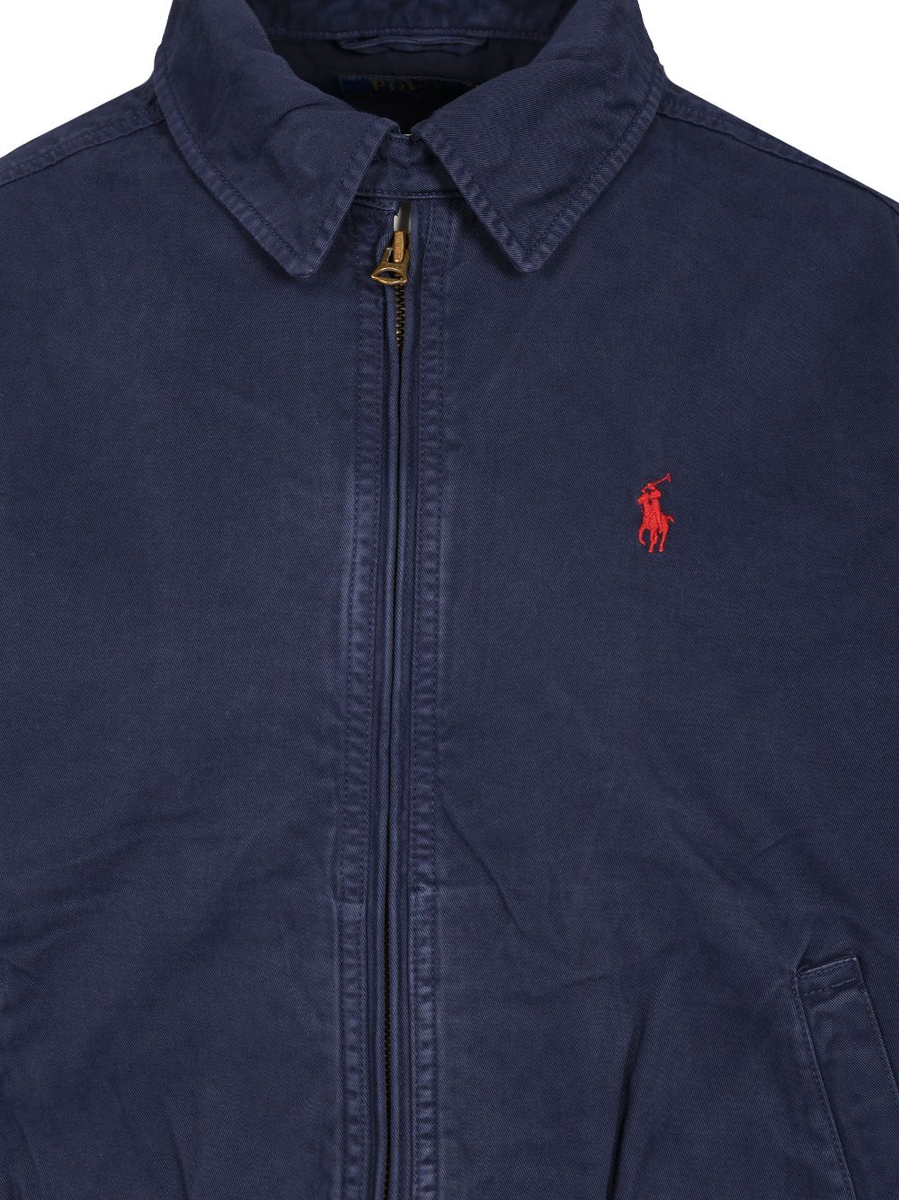 Polo Ralph Lauren Cotton Twill Bomber Jacket Giacche - Blu | 889238f96685ceb548894edadc62e31e29c471ec