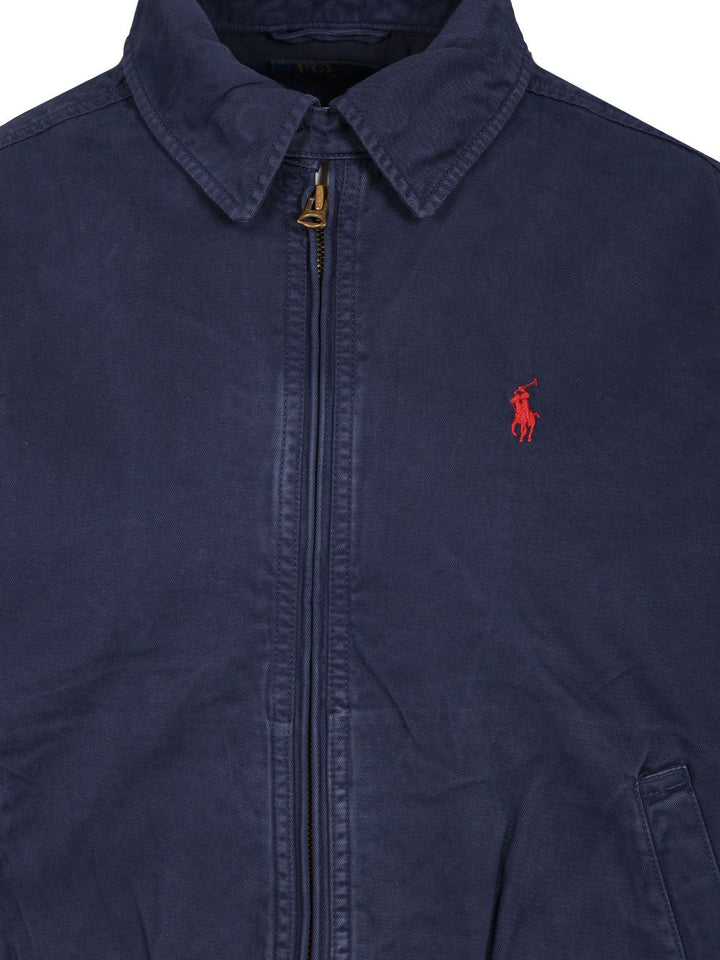 Polo Ralph Lauren Cotton Twill Bomber Jacket Giacche - Blu | 889238f96685ceb548894edadc62e31e29c471ec