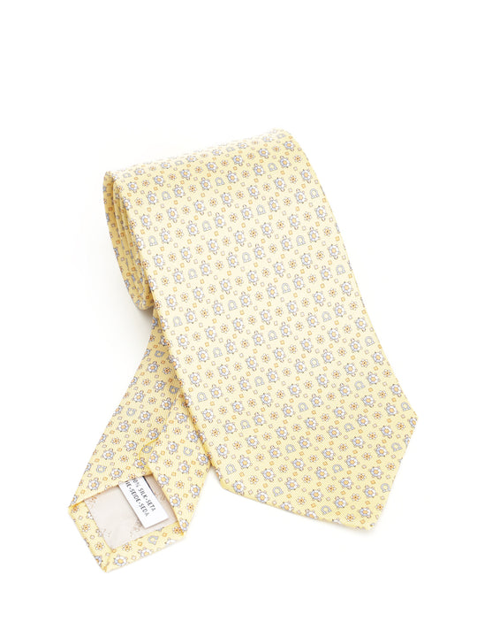 Turtle Print Silk Tie Ties And Bow Ties Giallo