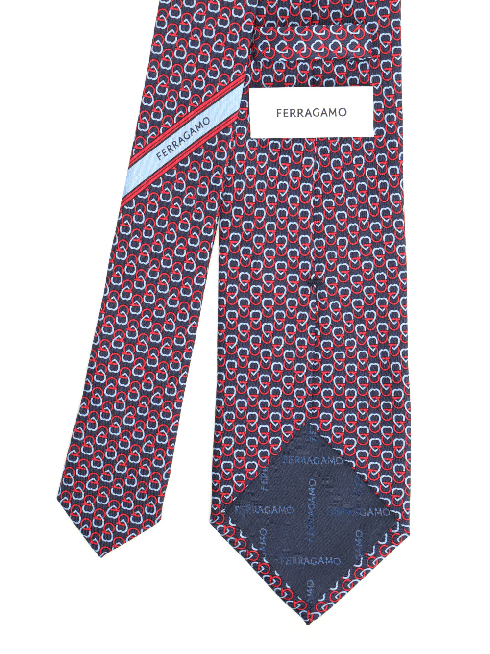Ferragamo Heart Print Silk Tie Ties And Bow Ties - Blu | b6cfeb40d2206af0f25c00131c89c754ac2b00ed
