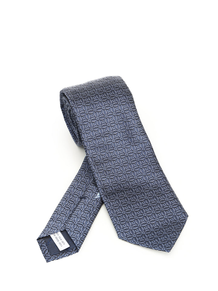 Ferragamo Gancini Jacquard Tie Ties And Bow Ties - Blu | b406df0cc5a5ada192bf6213d12f8849b5911964