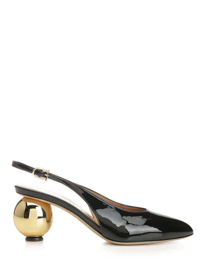 Ferragamo Patent Leather Slingback Scarpe basse - Nero | 29166d288a6f388ab039ae3715e8b26a3b74f697