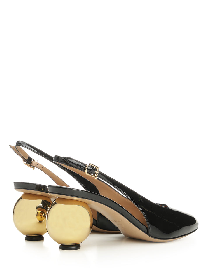 Ferragamo Patent Leather Slingback Scarpe basse - Nero | 396aad7629ea2673a0667533804ad9cadb32cb63