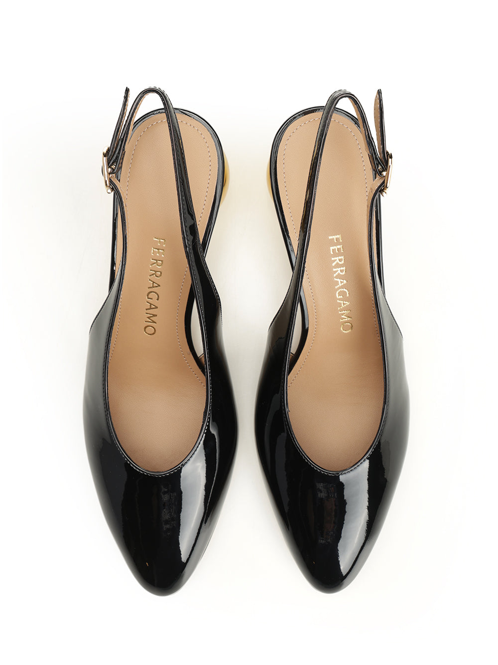 Ferragamo Patent Leather Slingback Scarpe basse - Nero | ad35212a48b5faf0a70b119e7595c162eb6b28d7