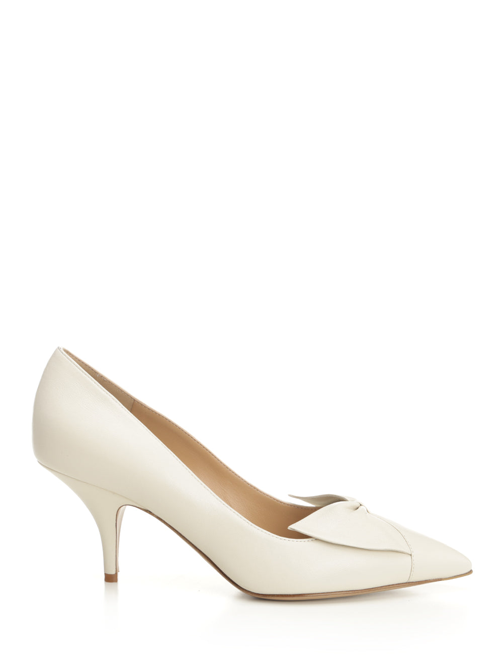 Ferragamo Bow Pump Decollete - Bianco | 41066f73c02c845da710ab3bb587f9511f936977