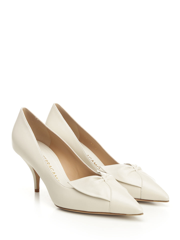 Ferragamo Bow Pump Decollete - Bianco | d2610a526c686d70e2ba0eeac3045c5db42981c4