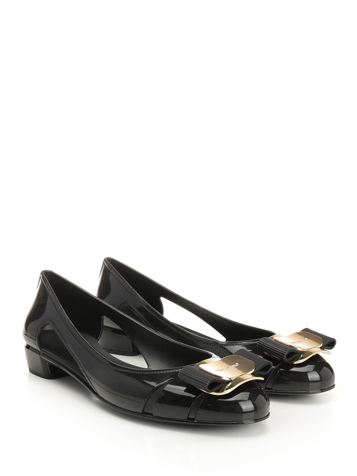 Ferragamo Pvc Ballerina Scarpe basse - Nero | 5d1391ac3e399b0816b4bea1ceb13a3624f619de
