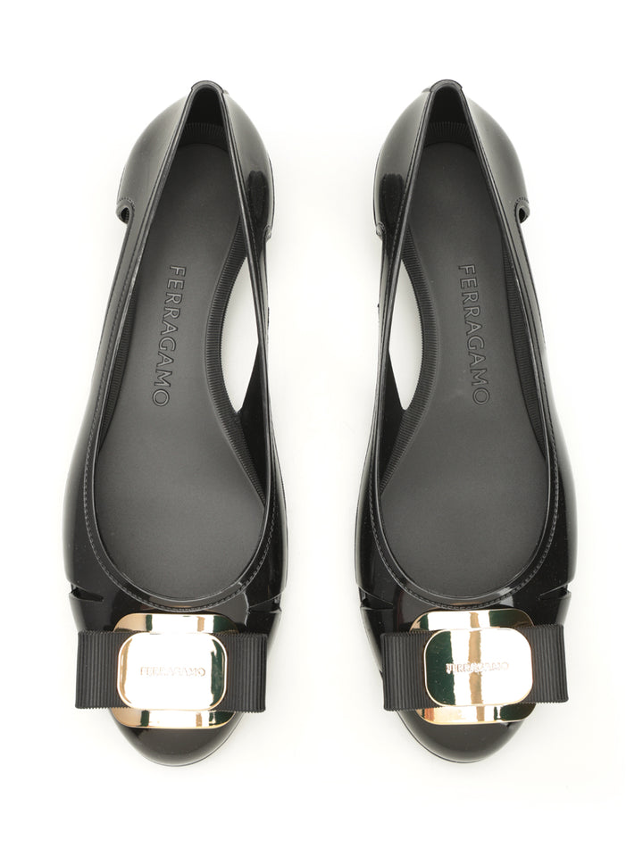 Ferragamo Pvc Ballerina Scarpe basse - Nero | 2dcb6a8f865b9ba69d6c833e371f523e97272098