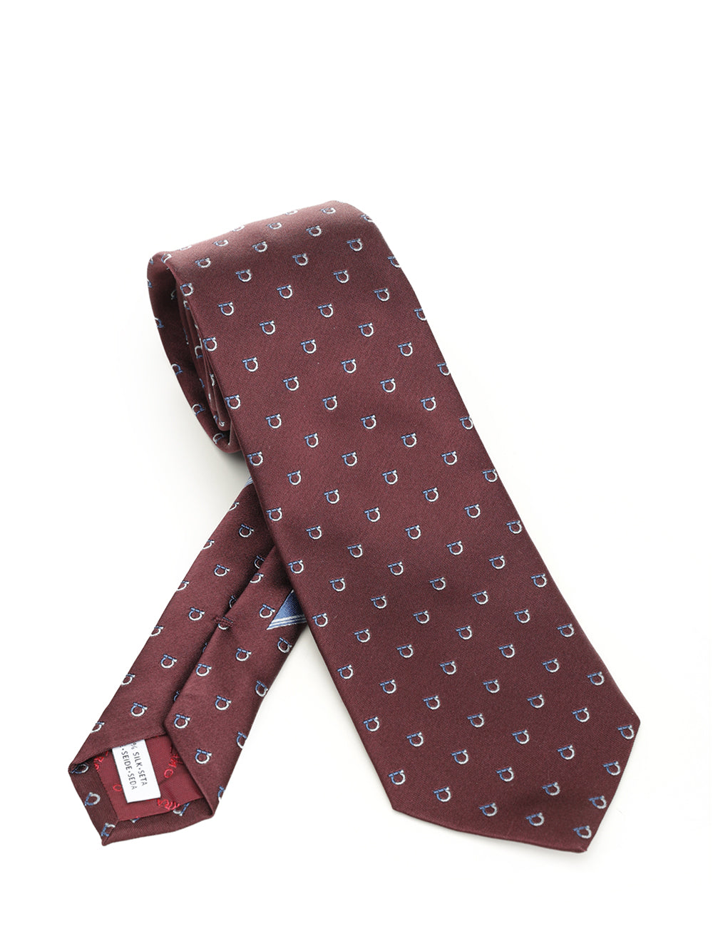 Ferragamo Gancini Bicolor Jacquard Tie Ties And Bow Ties - Bordeaux | 59f46818d6ddb826dddc80ec6a5216a74f3cf3da