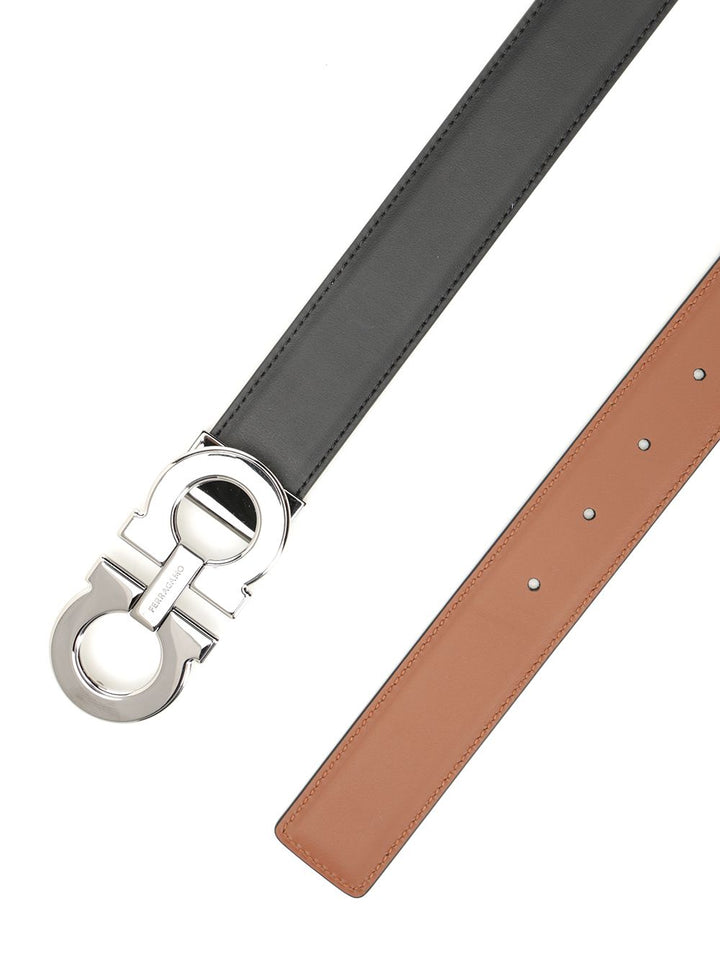 Ferragamo Gancino Reversible Belt Cinture - Nero | c658c400d286a494febaf1258fb52a4d9414534f