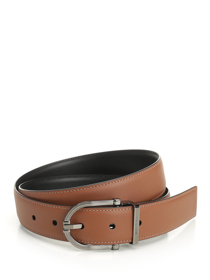 Ferragamo Reversible And Adjustable Belt Cinture - Marrone | bec849c8b2a31484df5e4dd176664b6ea41f309d