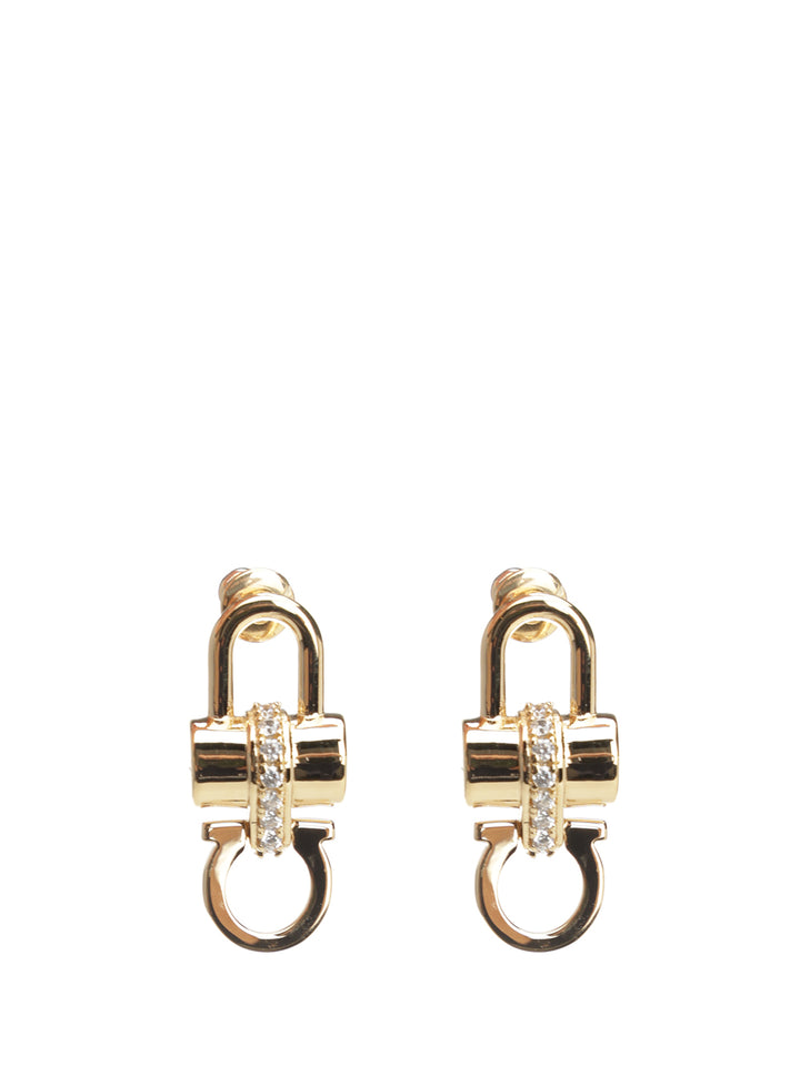 Ferragamo Crystal Embellished Padlock Earrings Gioielli - Oro | 6378a3cb164bf203e1fbfd33ad72cfda29cead3c