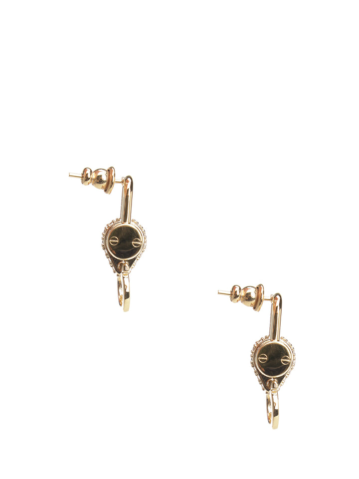 Ferragamo Crystal Embellished Padlock Earrings Gioielli - Oro | a996bb711664a7517c5334d65668ca972b266121