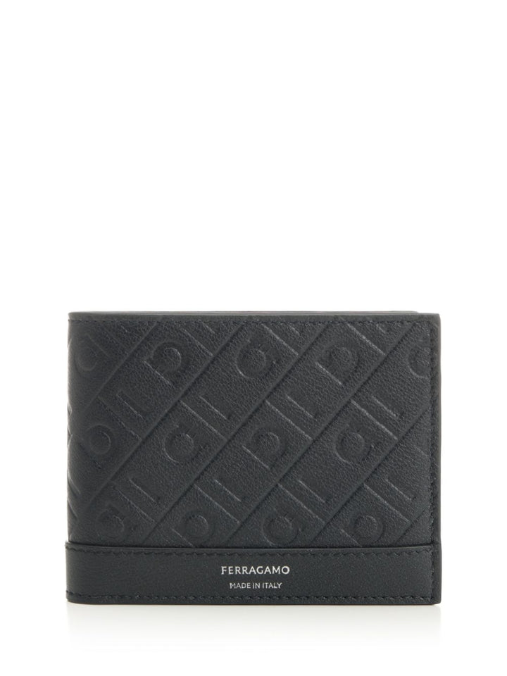 Ferragamo Ferragamo Monogram Wallet Wallets - Blu | b6ed94ba92db9ba376eaf0c43b99c161156a96ec