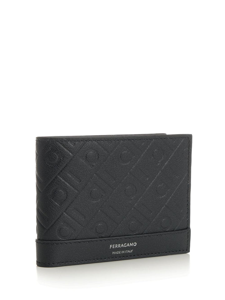 Ferragamo Ferragamo Monogram Wallet Wallets - Blu | 72978165ea12b13579b9f34a748f7b446c3d382e