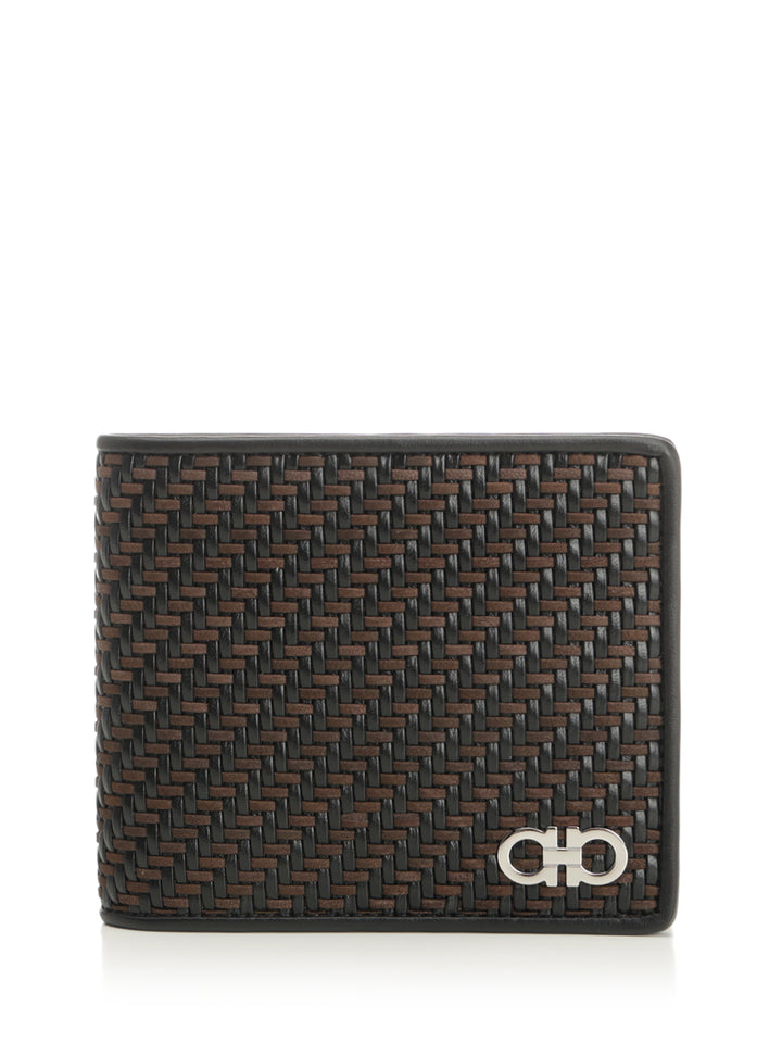 Ferragamo Wallet With Woven Pattern Wallets - Multicolor | 4d41d9327e719075fffaafd1b73b9bb34306fdda