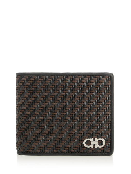 Wallet With Woven Pattern Wallets Multicolor