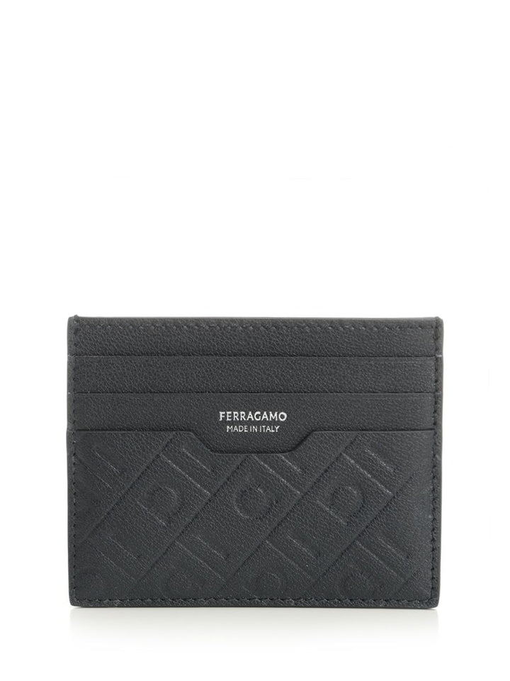 Ferragamo Leather Card Holder Wallets - Blu | eec2b458704fca59f835cd2f100f475ea9b135b8