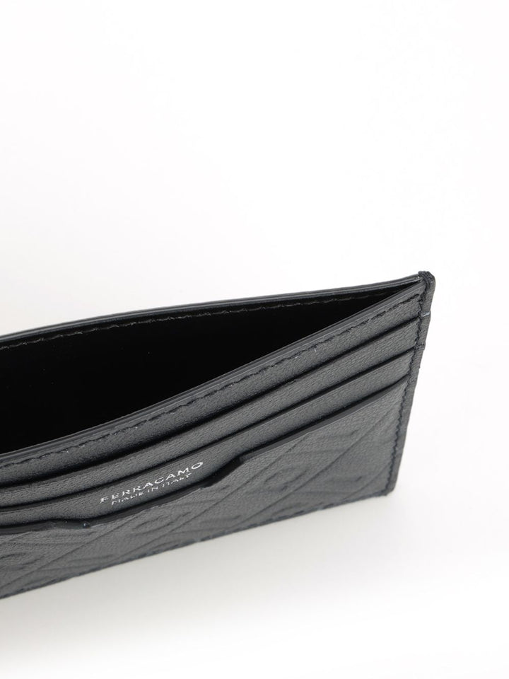 Ferragamo Leather Card Holder Wallets - Blu | 57f50c82c390d7e5ac7817c307eb0bcf4d42bfc5