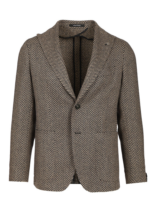 Blazer In Wool And Cashmere Giacche Beige