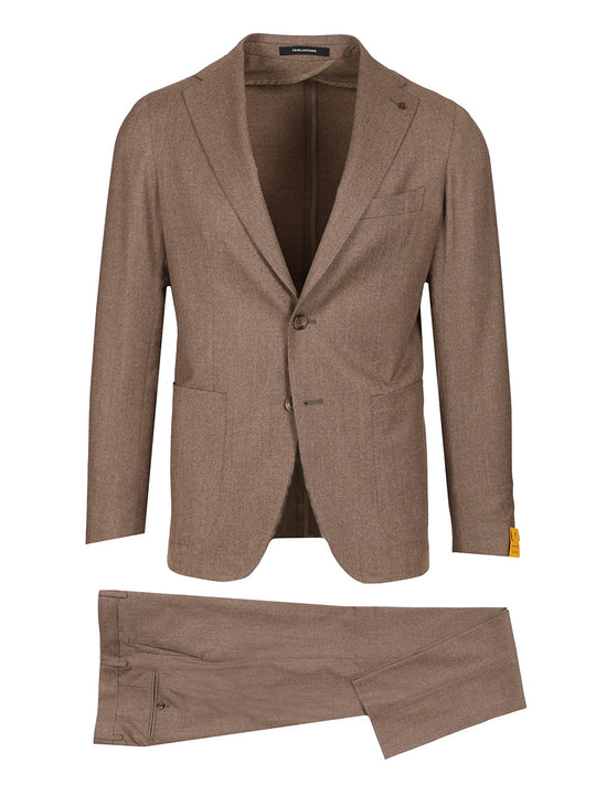 Wool And Silk Suit Abiti Marrone