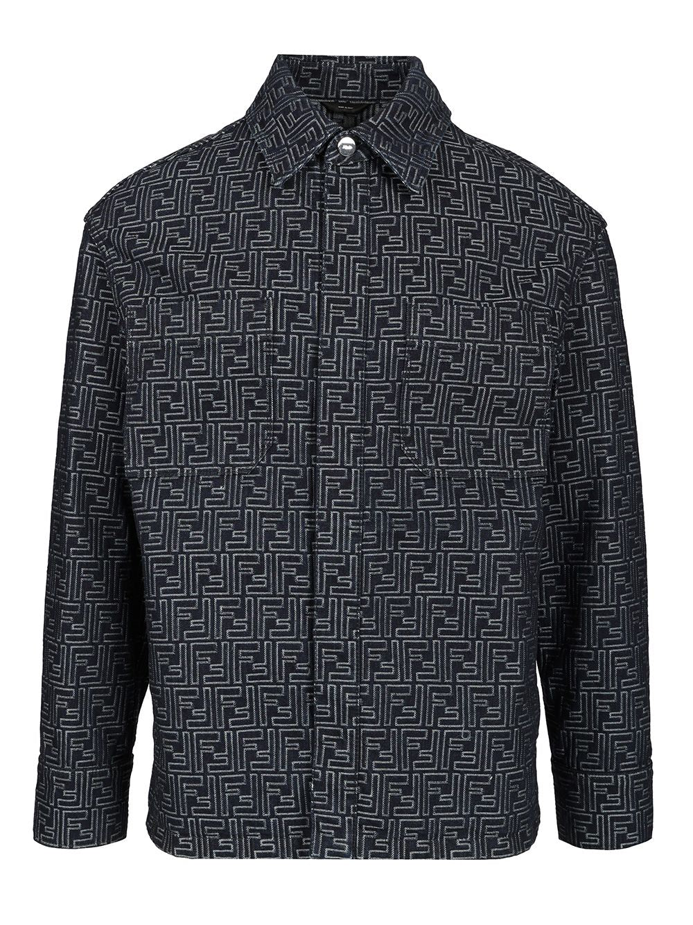 Fendi Selleria White Jeans Jacket Giacche - Blu | ba178614e70f18a8d71af28fcae27e6995441f02