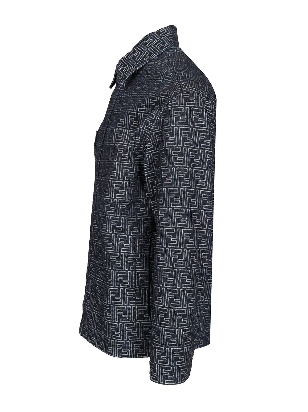 Fendi Selleria White Jeans Jacket Giacche - Blu | 74dabf2a00cdce3d5fae0414490f5447e401c1b5