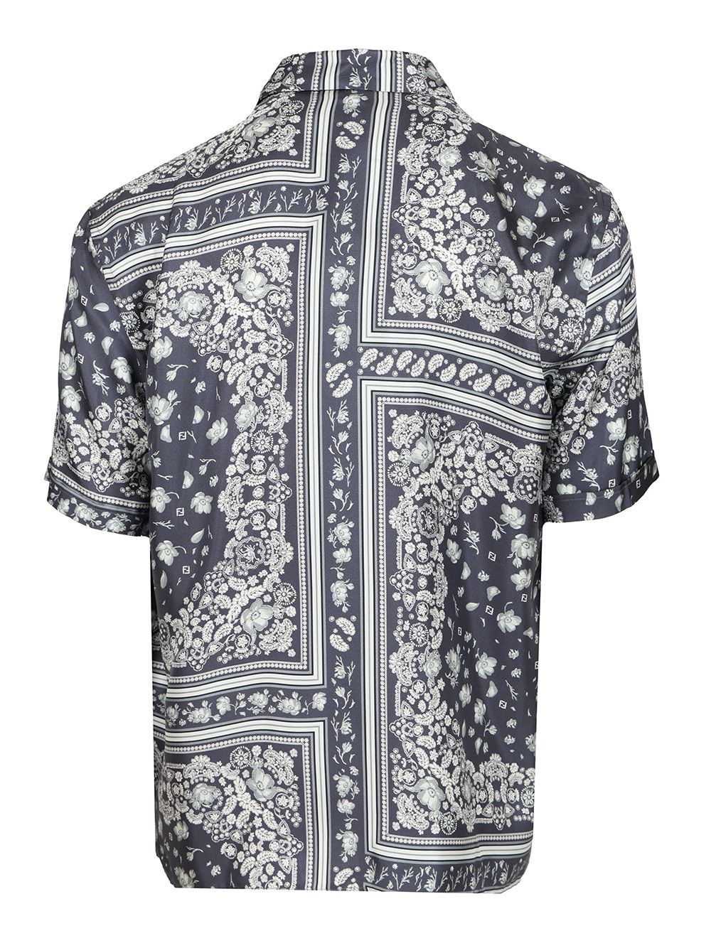 Fendi Ff Linen Shirt Shirts - Blu | 5ae2abb0a4c16db2f32db4299c5dcd9356d9c436