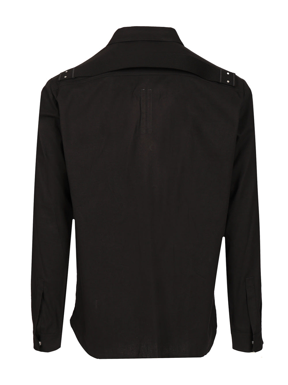 Rick Owens Cotton And Wool Overshirt Shirts - Nero | 28028d19e8fedc116a2bcf9290b4351ab0e5f3c2