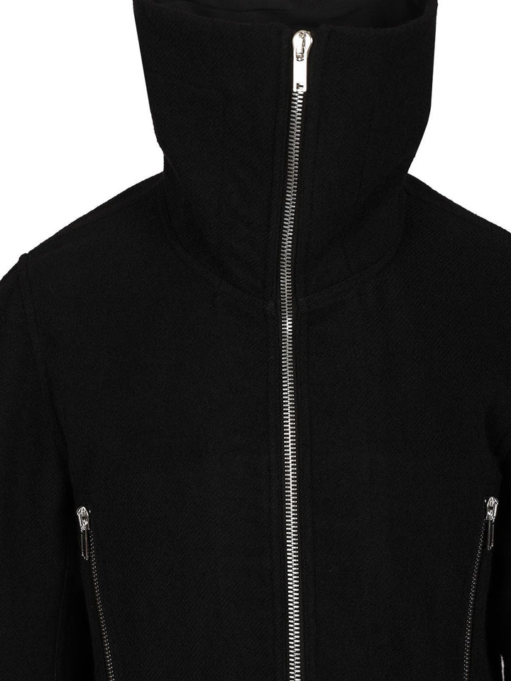 Rick Owens Exploder Coats - Nero | db395fc2e2fe7d82c940170804d276563f7e72f0