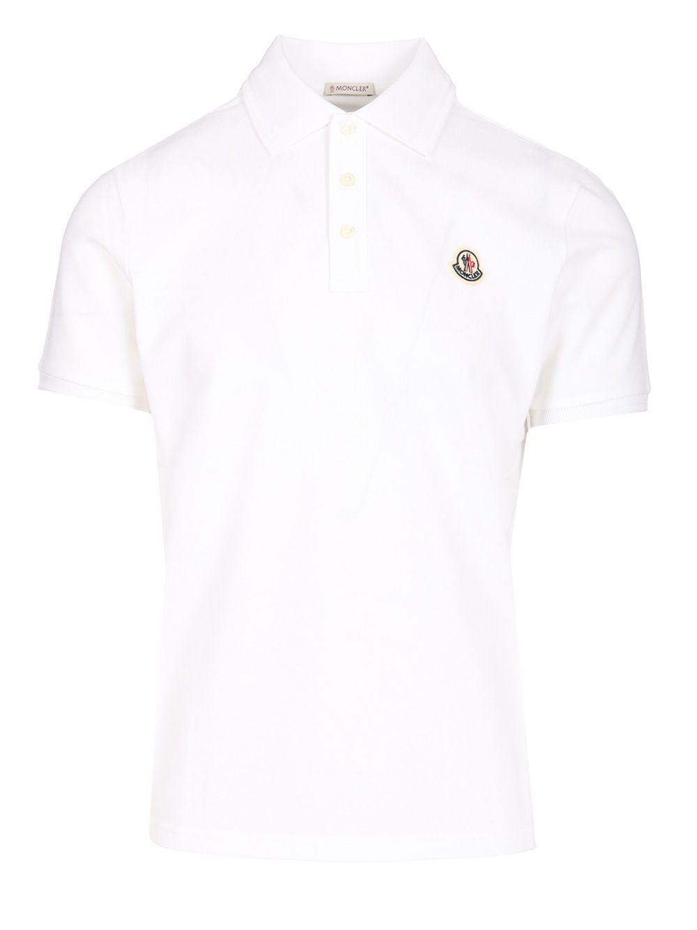 Moncler Piquet Polo Polo shirt - Bianco | d6da40119be677f9f8635202c3a11941f4aa9014