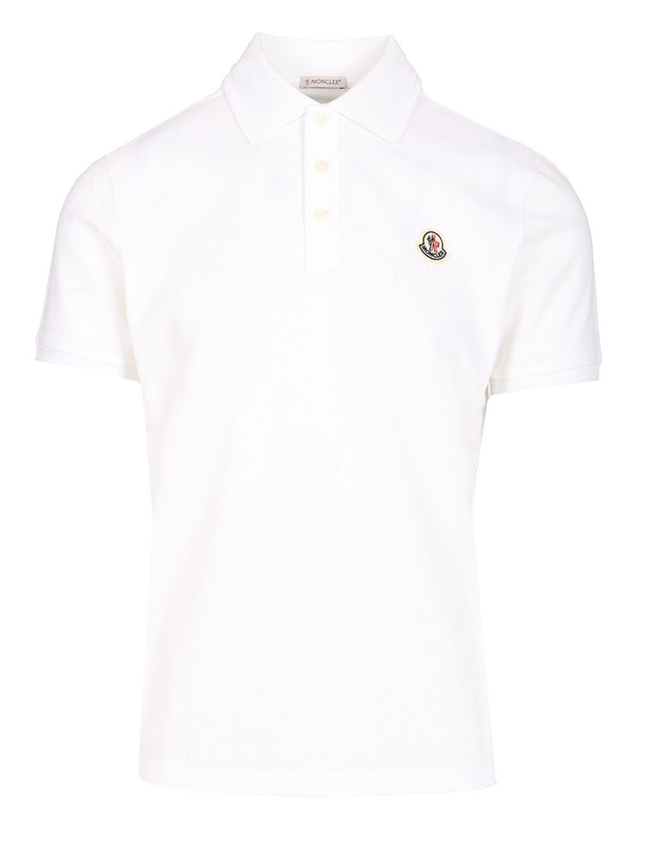 Moncler Piquet Polo Polo shirt - Bianco | d6da40119be677f9f8635202c3a11941f4aa9014